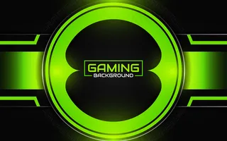 抽象的未来黑色和绿色游戏背景