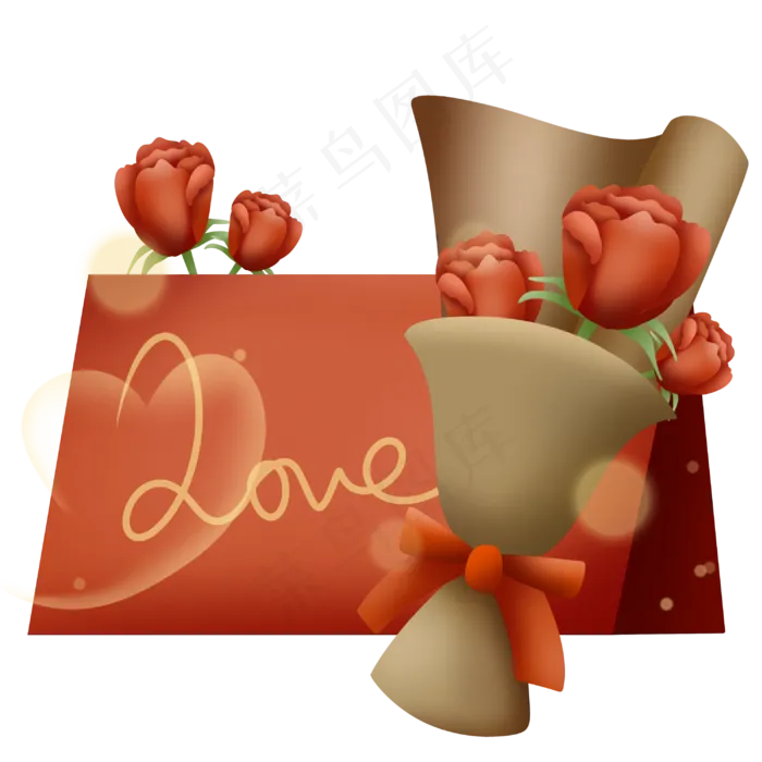 玫瑰花贺卡(3000X3000(DPI:300))psd模版下载