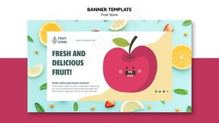 水果店横幅banner模板