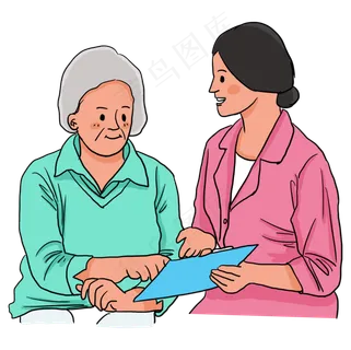 重阳节护工人员给老人指导养生建