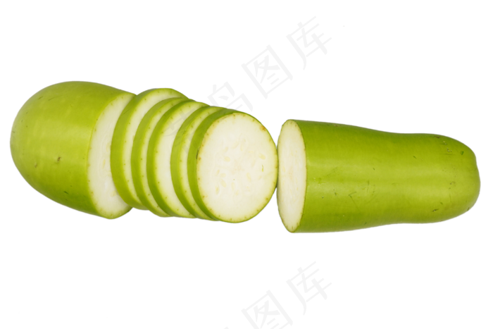 切片绿色西葫芦