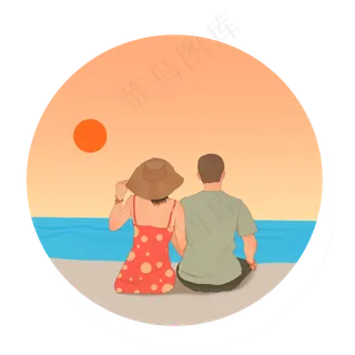 海边的情侣 海边的情侣