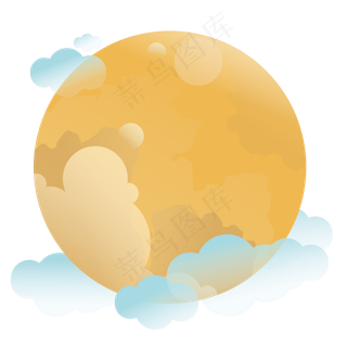 中秋PNG免抠矢量卡通月亮元素