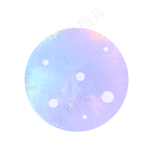 蓝紫色梦幻圆月亮