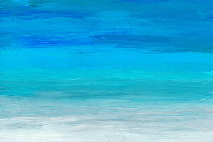 抽象多彩艺术画背景纹理。蓝色、绿松石色、灰色和白色抽象。