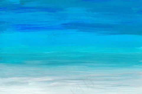 抽象多彩艺术画背景纹理。蓝色、绿松石色、灰色和白色抽象。