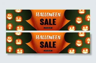 万圣节南瓜销售模板