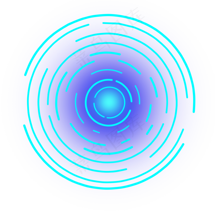 双十一电商聚焦圈png下载