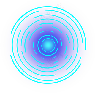 双十一电商聚焦圈png下载