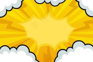 平面漫画风格墙纸