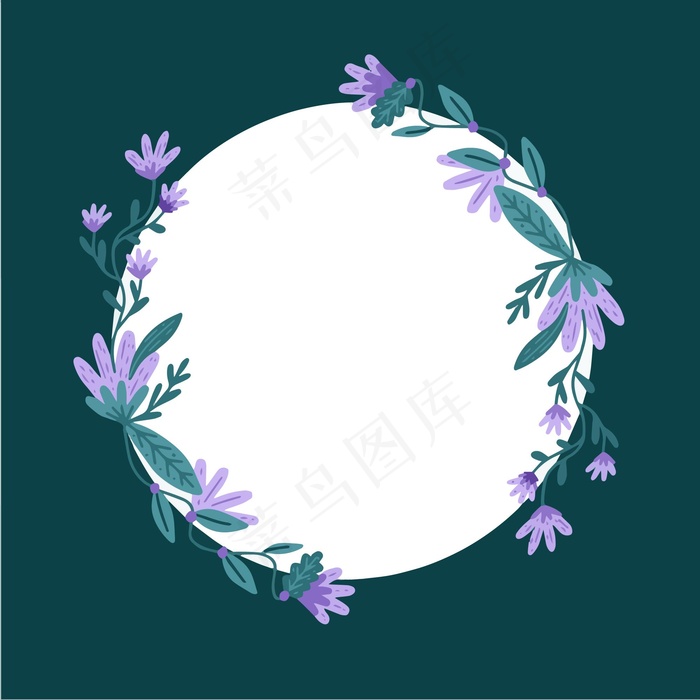漂亮的花脸书框架eps,ai矢量模版下载