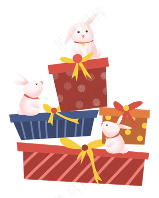 中秋节节日中秋佳节兔子月兔礼物