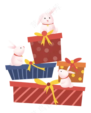 中秋节节日中秋佳节兔子月兔礼物