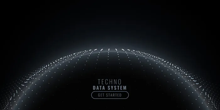 粒子球暗技术背景eps,ai矢量模版下载