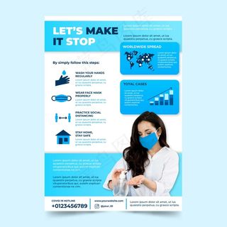 信息冠状病毒宣传单,DM传单