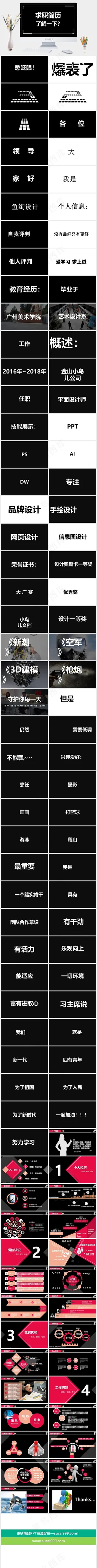 黑色营销硬朗PPT模板