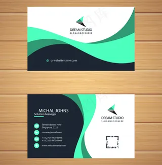 大气时尚创意名片设计模板