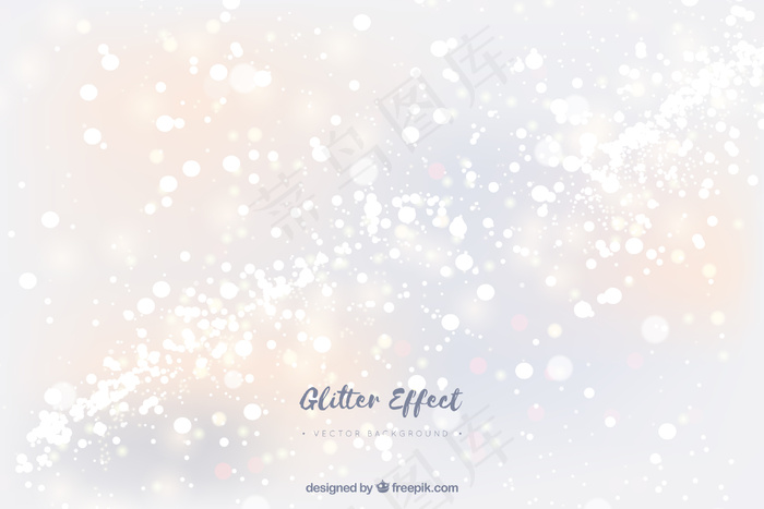 白色闪光颗粒背景