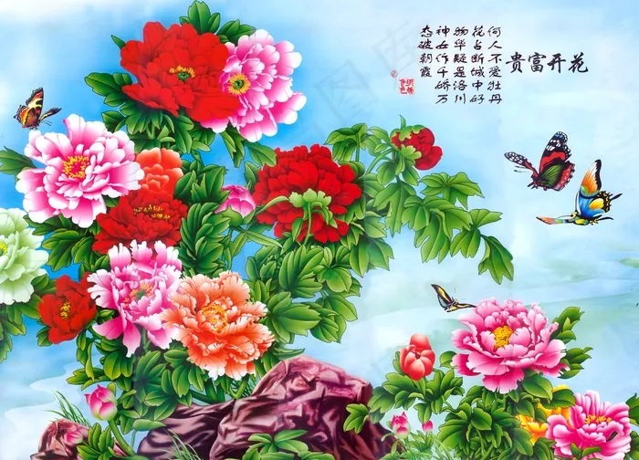 电视墙背景画效果图片