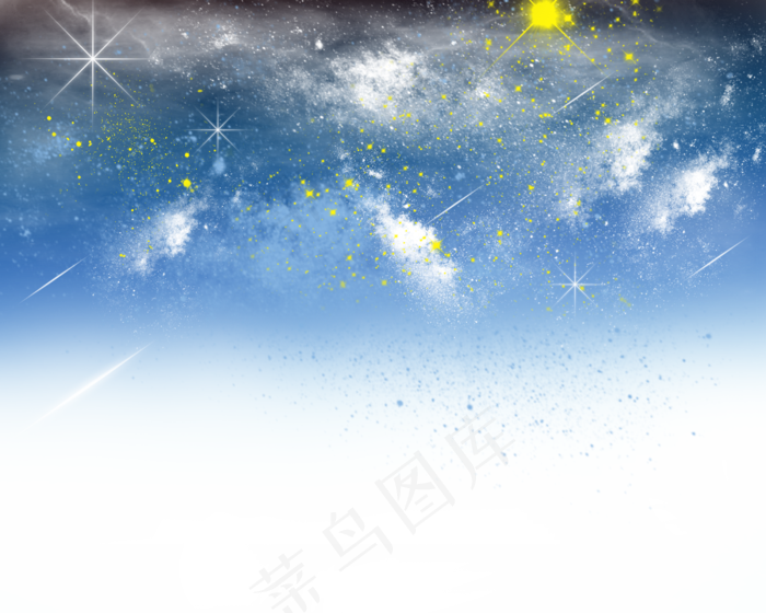 七夕节唯美星河(2500X2000(DPI:300))psd模版下载