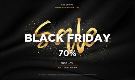 现实黑色星期五销售横幅banner