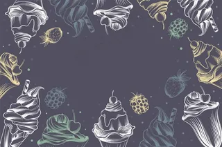 冰淇淋黑板背景风格