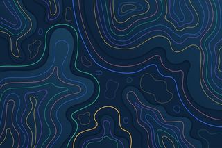 地形图等高线暗夜色调