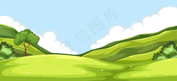 室外绿色自然背景eps,ai矢量模版下载