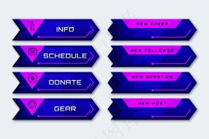 Twitch流面板概念