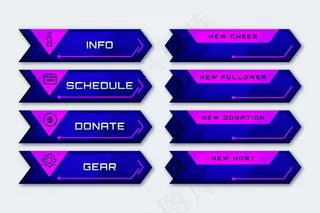 Twitch流面板概念