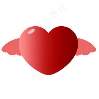 红色创意爱心装饰