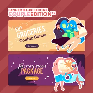横幅banner-情侣版插图
