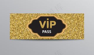 带闪光贵宾票