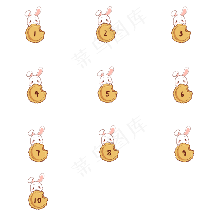 中秋节序号分割符(2000X2000(DPI:299))psd模版下载