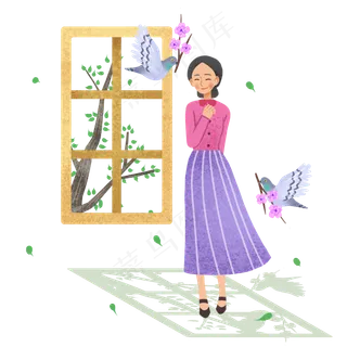 教师节老师和小鸟