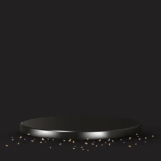 黑色奢华3d产品背景,金色五彩纸屑 黑色奢华3d产品背景,金色五彩纸屑