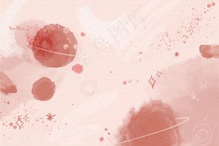 单色水彩星系背景