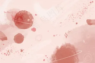 单色水彩星系背景