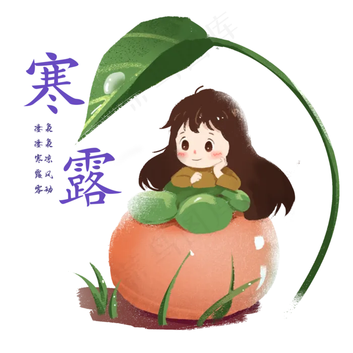 中国节气寒露(2000X2000(DPI:300))psd模版下载