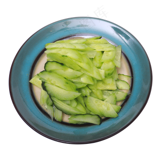 一盘青菜美食实拍