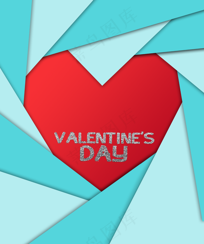 情人节爱心蒂凡尼蓝装饰