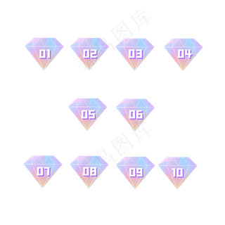 七夕序号分割素材