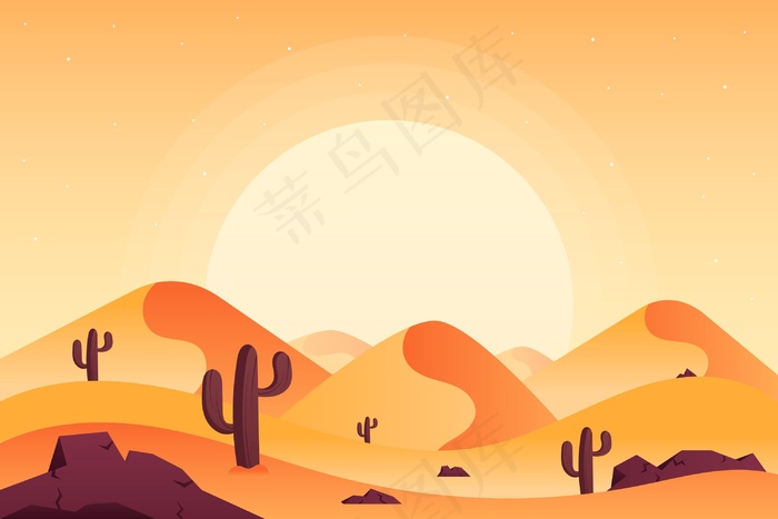 沙漠景观-视频会议背景