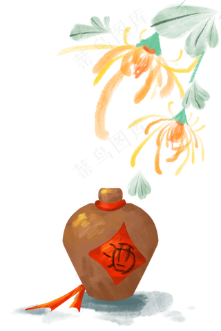 重阳节菊花白酒