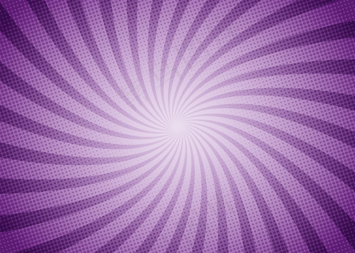 抽象漫画紫色背景卡通风格。阳光。