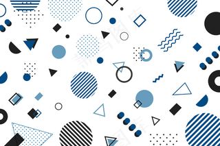 2020年的颜色几何背景