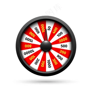 白色背景的赌场轮盘赌。插图