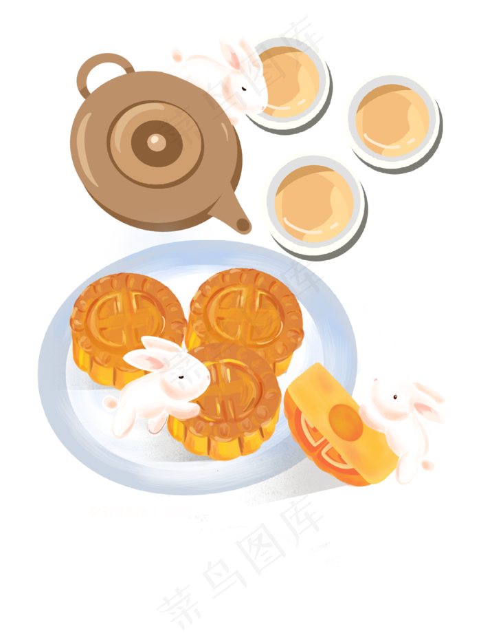 中秋赏月(1500X2000(DPI:300))psd模版下载