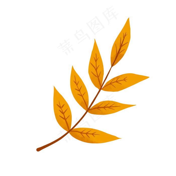 秋季落叶树枝(2048X2048(DPI:300))psd模版下载
