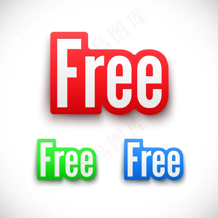 免费贴纸套装。eps,ai矢量模版下载